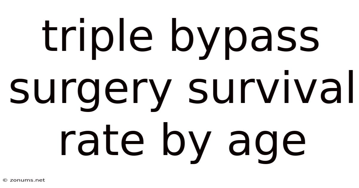 Triple Bypass Surgery Survival Rate By Age